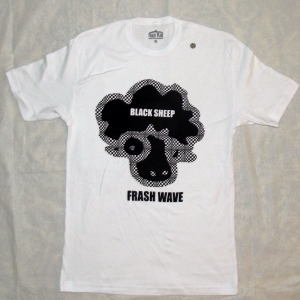 Frash Wave Men Black Sheep T Shirt